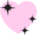 sparklingHeartPinkDark